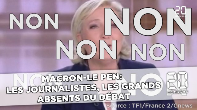 Macron-Le Pen : Les journalistes, les grands absents du débat ?