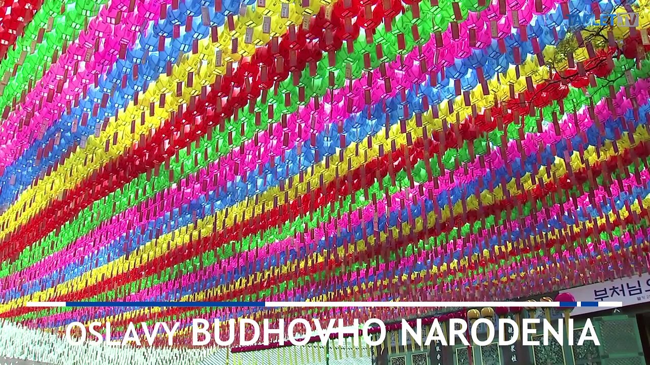 Oslavy narodenín Budhu hýria farbami