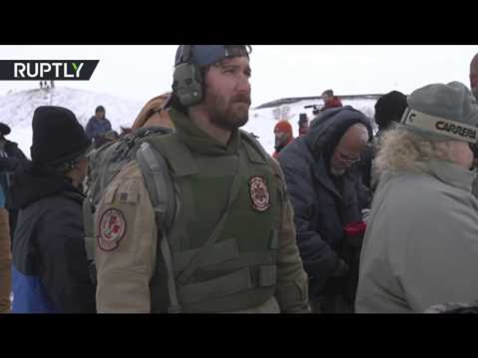 RAW: Military veterans arrive to support Dakota Access Pipeline protests