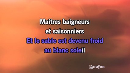 Gilbert Montagné - C'est en septembre KARAOKE / INSTRUMENTAL