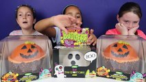 Bashing 3 Giant Surprise Chocolate Halloween Candy Cakes - Gummy Boogers - Real
