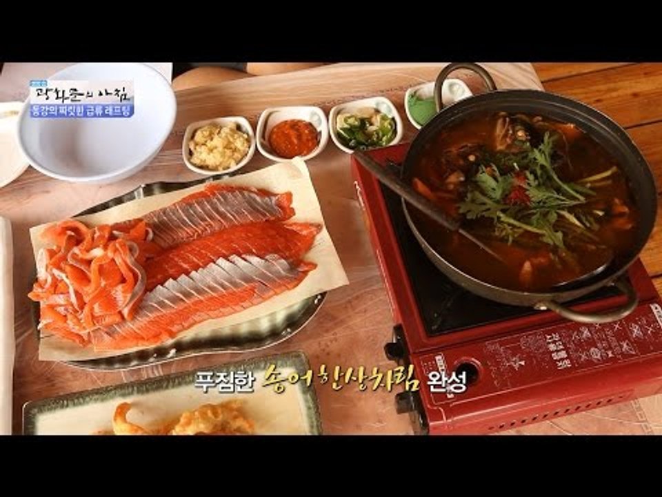 비주얼 끝판왕! 물놀이 후 먹는 송어회![광화문의 아침] 270회 20160708