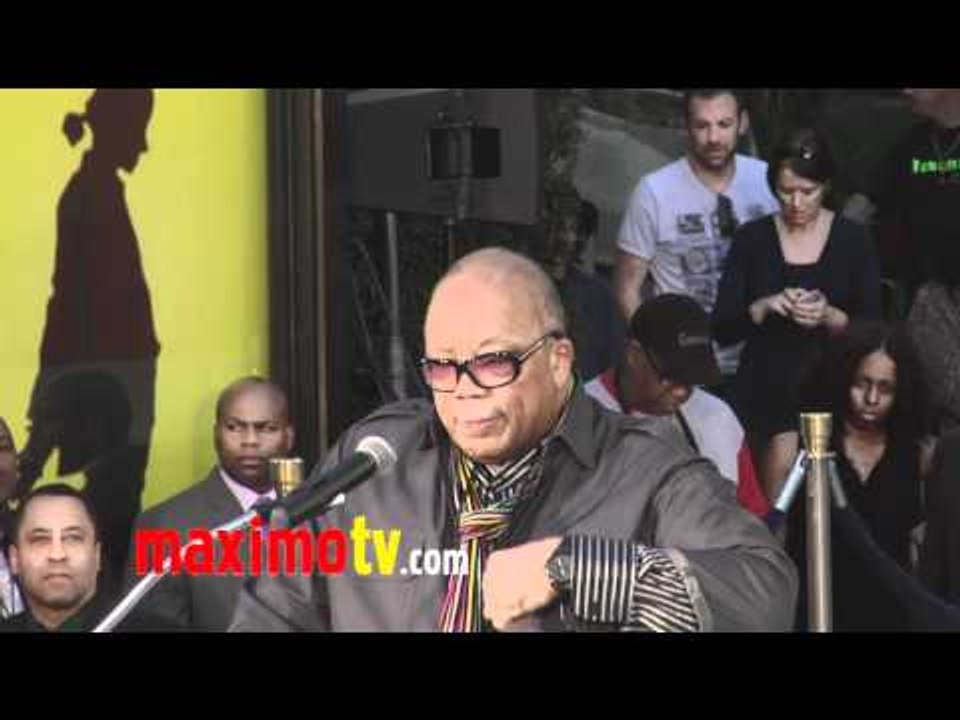 Quincy Jones on Michael Jackson at Michael Jackson Hand And Footprint Ceremony