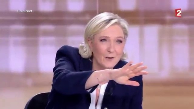 Marine Le Pen hallucine avec ses envahisseurs (Débat 2017)