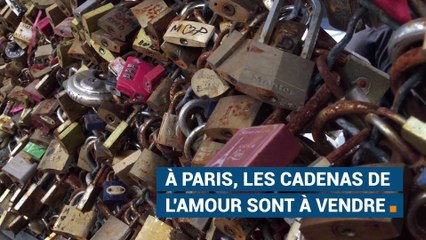 À Paris, les "cadenas de l'amour" cherchent acquéreurs