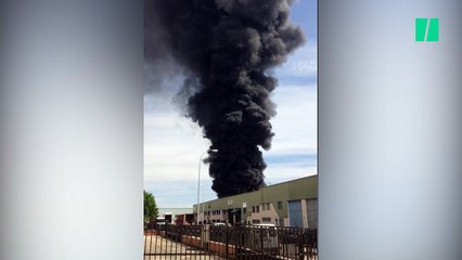 Varias explosiones en una fábrica de disolventes en Arganda del Rey (Madrid)