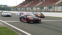 TCR BeNeLux Touring Car Championship 2017. Race 2 Circuit de Spa-Francorchamps. Start Crash