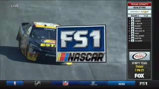 NASCAR Xfinity Series 2017. Qualifying Texas Motor Speedway. Jeb Burton Crash
