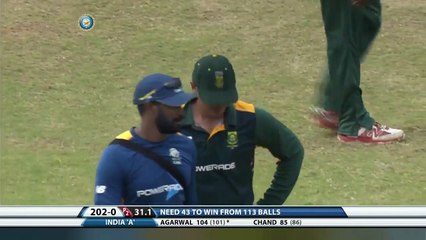 Mandeep Singh plays for South Africa against India ¦ Masala Dosa ¦