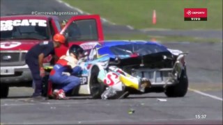ACTC (TCM) 2017. Race 1 Autódromo Roberto José Mouras. Start Crash