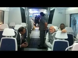 PM Modi's Takes His First Takes Metro Ride