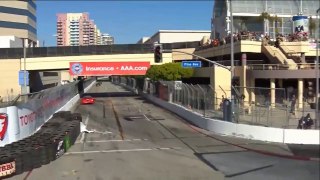 Pirelli World Challenge (GT/GTA) 2016. FP1 Streets of Long Beach. Jon Fogarty Hard Crash