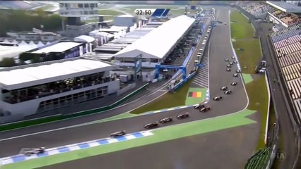 European Formula 3 Championship 2016. Race 1 Hockenheimring. Start Prema Teammates Battle for Lead