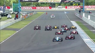 Asian Formula Renault Series 2016. Race 1 Chang International Circuit. Start Crash
