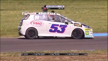 Fiat Abarth Punto Competizione 2016. Race 1 La Pampa. Christian Romero Crashes Into Federico Braga