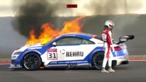 Audi Sport TT Cup 2016. Race 2 Nürburgring. Start Big Crash & Red Flag