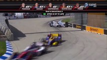 Verizon IndyCar Series 2016. Race 2 Chevrolet Indy Dual in Detroit. Juan Pablo Montoya Crash
