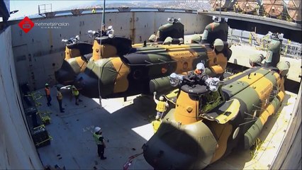 Uçan kale chinok'lar TSK'ya teslim edildi