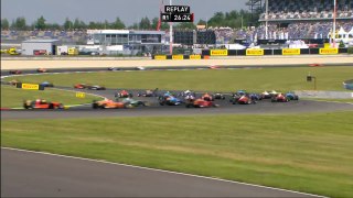 ADAC Formel 4 2016. Race 1 Lausitzring. 1st Lap Multi Car Crash & Red Flag