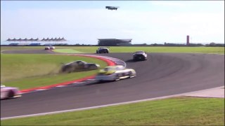 Porsche GT3 Cup Challenge Brasil 2016. Race 1 Termas de Río Hondo. Crash