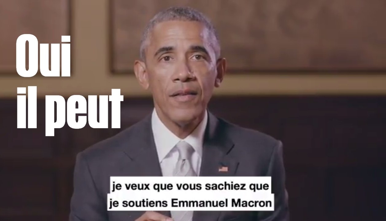 Barack Obama apporte son soutien à Emmanuel Macron