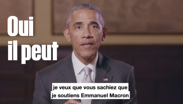Barack Obama apporte son soutien à Emmanuel Macron