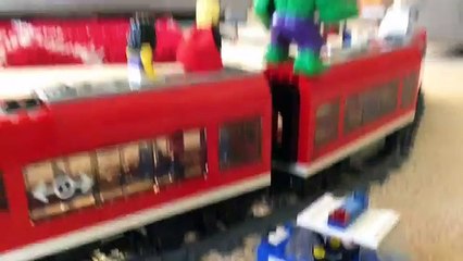 Lego Train and police car