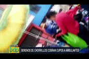 Serenos de Chorrillos cobraban cupos a ambulantes