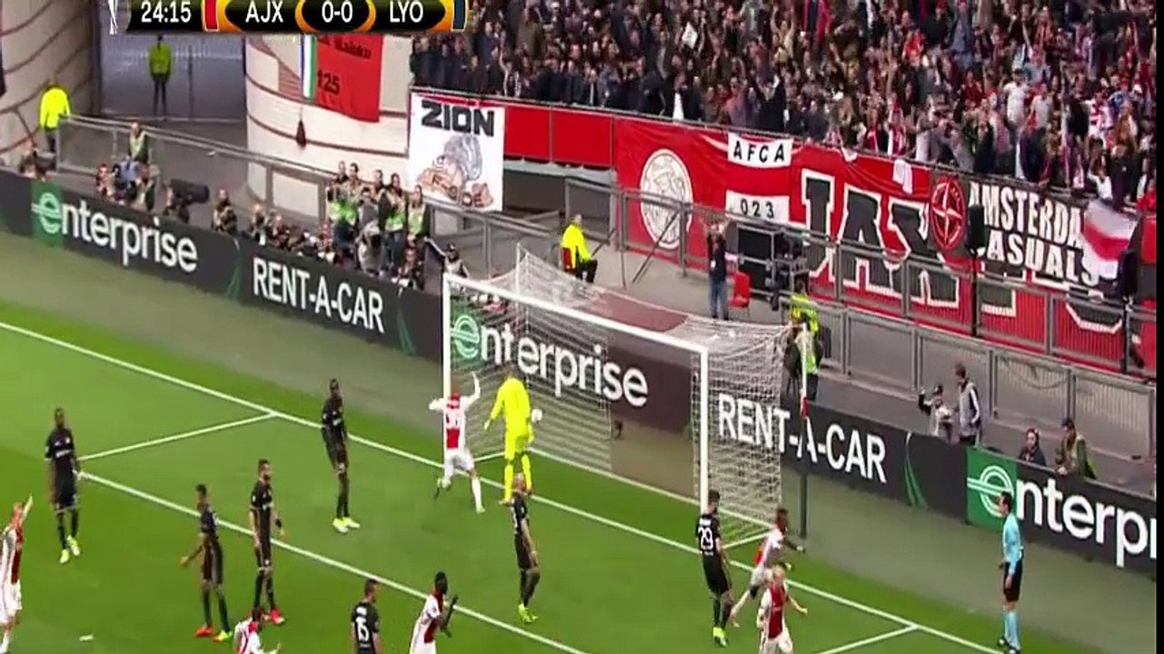 اهداف مباراه اياكس الهولندي 4 - 1 ليون الفرنسي 3-5-2017