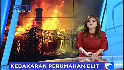 Kebakaran Hebat Hanguskan Sebuah Rumah Mewah di PIK