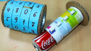 How to Make Combination Vault Using Cardboard and Trash - DIY Combination Lock