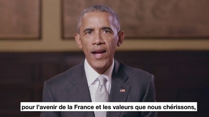 Barack Obama soutient officiellement Emmanuel Macron