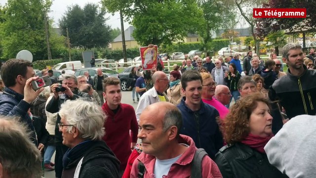 Dol-de-Bretagne (35). Visite chahutée pour Marine Le Pen