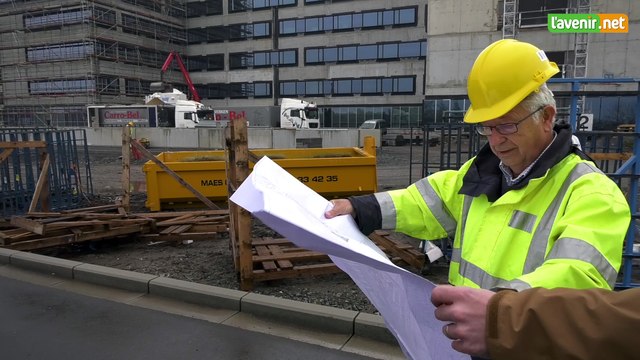 L'Avenir - Visite du chantier de la clinique du MontLegia, à Liège