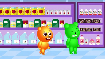 Gummy Bear baby crying broken Teeth in Dentist  Surprise Eggs Play Doh Nursery Rhymes