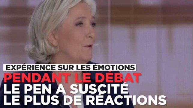 Expérience sur les émotions : Le Pen a provoqué le plus de réactions lors du débat