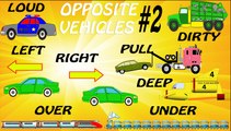 Opposite Vehicles for Kids Part 2 - Learn opposites using street vehicles