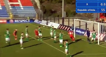 Gavric Zeljko Goal HD -  Serbia U17 1-0 Ireland U17 04.05.2017