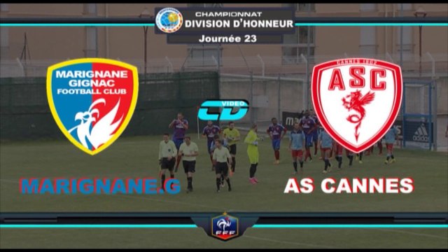 Résumé MARIGNANE 3 - 1 AS CANNES J23 DH 2016-2017