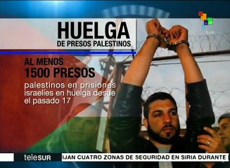 Download Video: En huelga de hambre 2.500 palestinos presos en cárceles israelíes