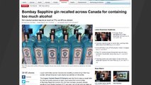 Canada Recalls Bottles Of Double-Strength Bombay Sapphire Gin