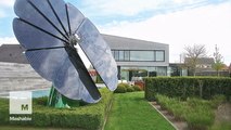 This blooming solar system harvests energy from the sun like a flower