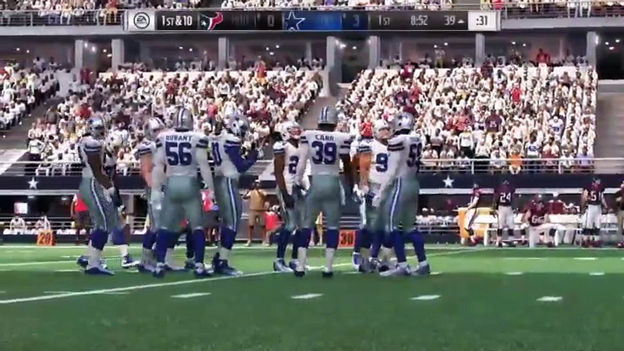 Madden 17 battle Of The Texans Dallas vs Housto...