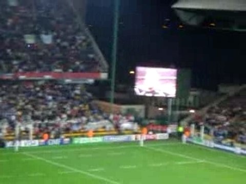 Hymne écossais rugby Ecosse - Italie à Saint-Etienne