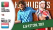 Pedro SOUSA vs Gilles MULLER HD720p60 Highlights ATP 250 Estoril 2017