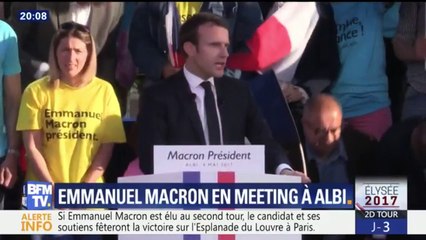 Emmanuel Macron: "Le projet de Marine Le Pen ne porte rien"
