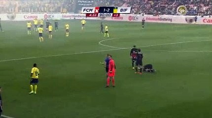 Lebogang Phiri red card - FC Midtjylland 1-2 Brøndby IF 04.05.2017