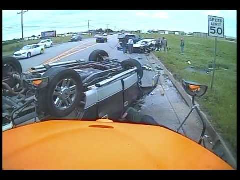 Collision in Front of Oklahoma School Bus, No Students Injured