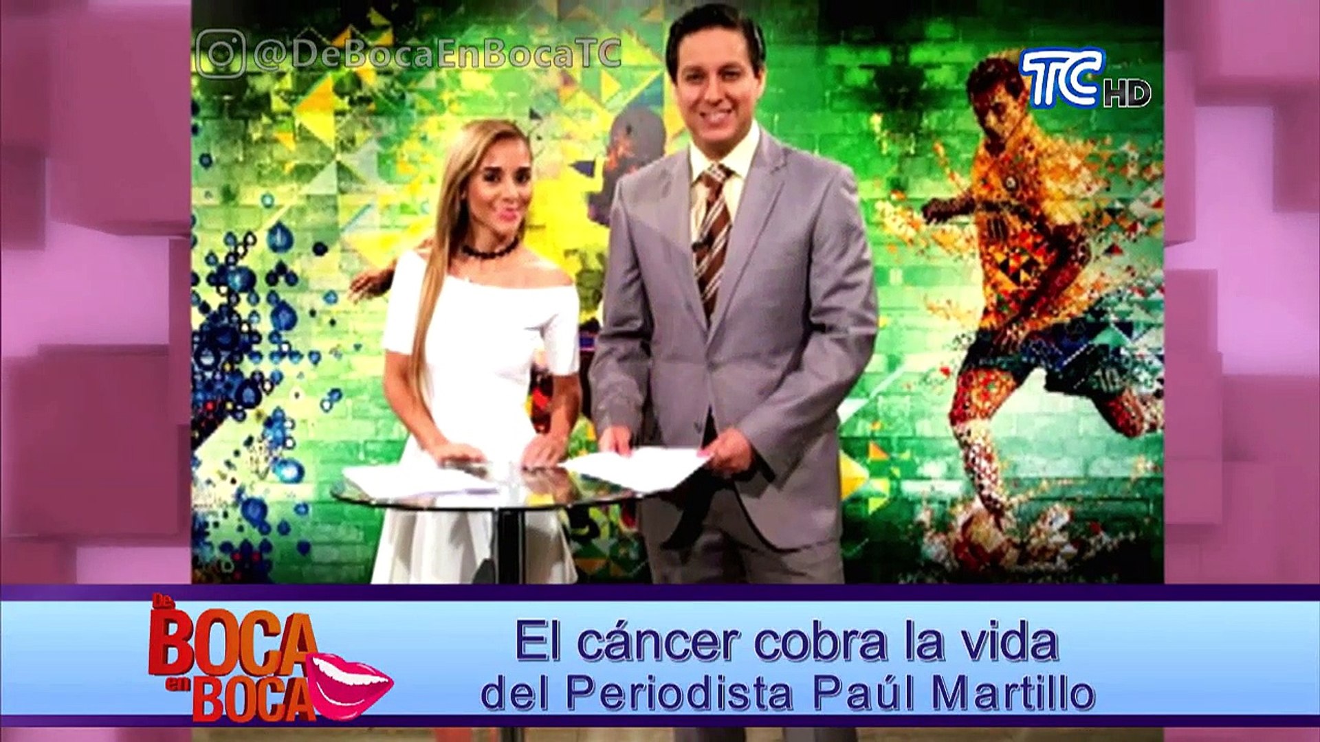 Pesar en la televisión ecuatoriana por muerte del periodista Paúl Martillo  - Vídeo Dailymotion