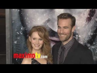 James Van Der Beek with Pregnant Wife at THE GREY Premiere Arrivals